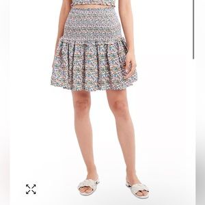 BCBGeneration Floral Smocked Mini Skirt sz M